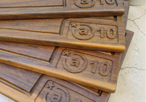 Tablas Talladas en Lapacho x 4 unidades. Varias Medidas